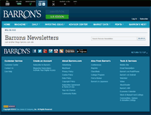 Tablet Screenshot of newsletters.barrons.com